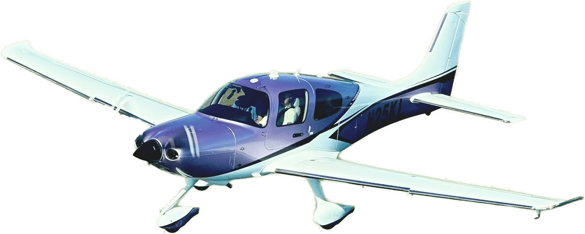G-WOWO, the group's Cirrus SR22 G7+, in flight